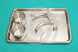 Silver tracheostomy tube set ,surgical instrument