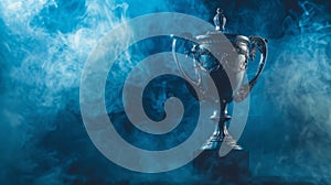 The Silver Trophy Cup. AI generated