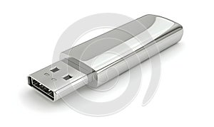 Sleek Silver USB Drive