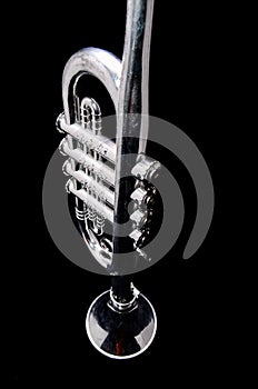 Silver Vintage Toy Trumpet