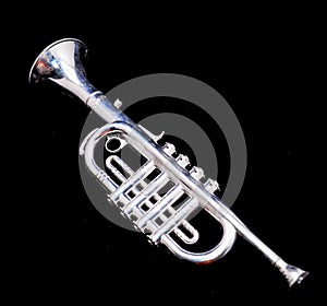 Silver Vintage Toy Trumpet