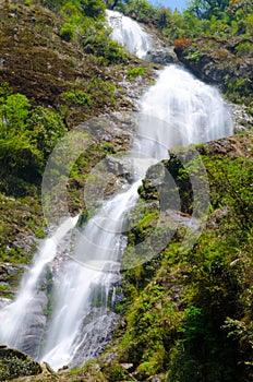 Silver waterfall in Sapa, Vietnam