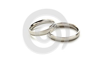 Silver wedding rings