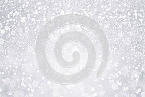 Silver white glitter background for glam wedding anniversary party