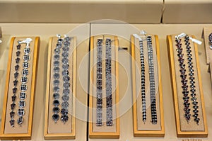 Silver and white gold precious stones jewelry shop