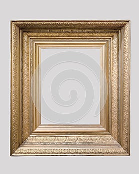 Silver white metallic frame broad wide classical gallery art luxury