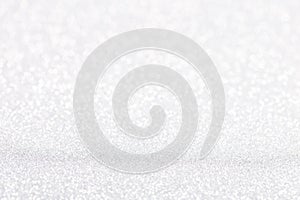 Silver white sparkle bokeh background