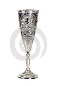Silver wineglass