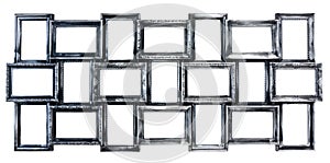 Silvered decorative photo frame