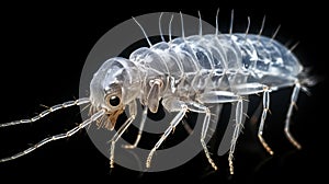 Silverfish Under The Microscope: A Transparent And Shiny Plastic Insect