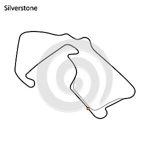 Silverstone Circuit vector