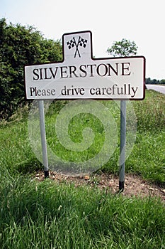 Silverstone road sign