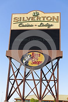 Silverton Hotel Sign in Las Vegas, NV on May 18, 2013
