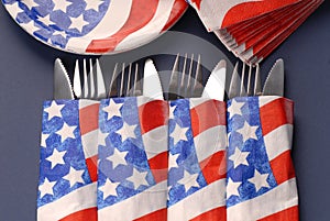 Silverware, 4th of July theme