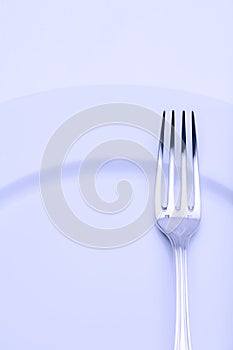 Silverware - closeup of a fork