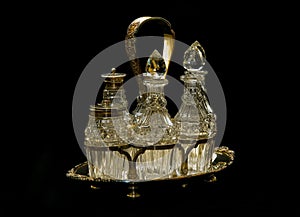 Silverware cruet set