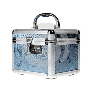 Silvery suitcase