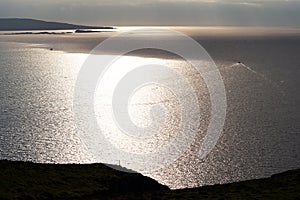 Silvery water of the sea, the Isle of Sky, Scotland