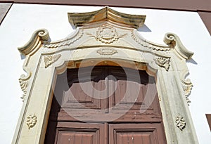 Silves Cathedral door in the Algarve