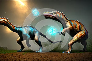 Silvisaurus Dinosaur, Generative AI Illustration