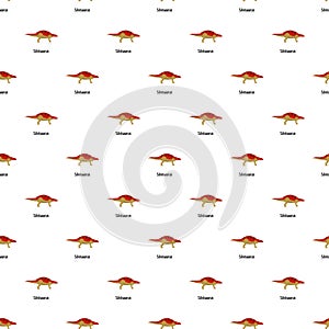 Silvisaurus pattern seamless vector