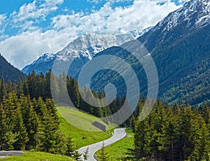 Silvretta Alps summer view, Austria