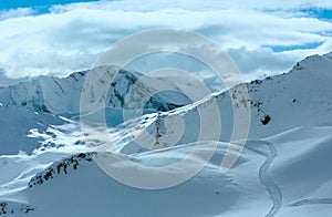 Silvretta Alps winter view (Austria).