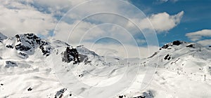 Silvretta mountains in Austria