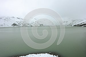 Silvretta Reservoir Lake in Galtur, Austria