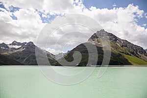 Silvretta Reservoir Lake in Summer, Austria