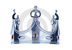 Silwer king crown