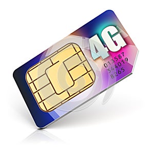 SIM card for 4G enabled operator photo
