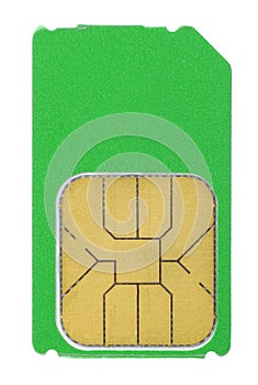 Sim card isolated