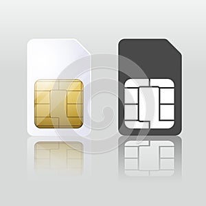 Sim card. Mobile telecommunication