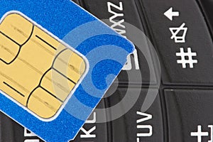 Sim card on the phone