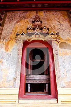 Sim Door in Saket temple is an ancient Buddhist temple in Vientiane