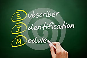 SIM - Subscriber Identification Module acronym