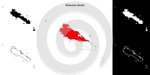 Simeulue outline map