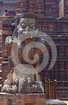 Simha-gaja at Surya mandir. Konark sculpture