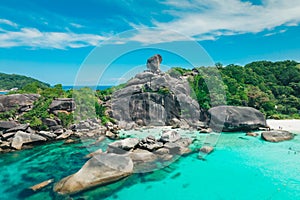 The Similan Islands is an archipelago in the Andaman Sea off the coast of, and part of, Phang-Nga Province in southern Thailand