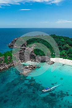 The Similan  Islands is an archipelago in the Andaman Sea off the coast of, and part of, Phang Nga Province in southern Thailand