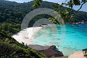 Similan Islands beach in the Andaman Sea, top view. Tourism, Asia, travel..February 4, 2019