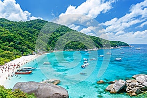 Similan islands, Thailand. Tropical landscape. Travel in Asia concept.