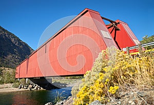 Similkameen River Red Bridge Keremeos photo