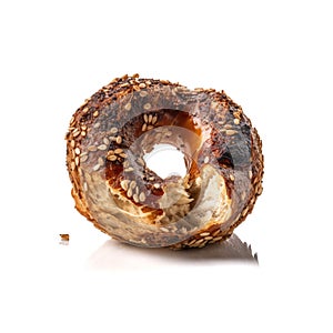 Simit Bagel, Breakfast Gevrek, Pastry Food, Abstract Generative AI Illustration