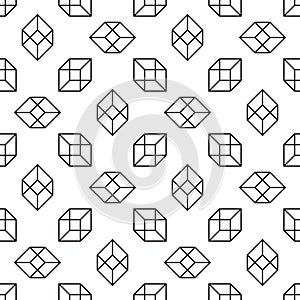Simless cubic pattern