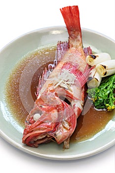 Simmered fish japanese cuisine photo