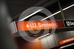 Simmering U3 - Subway station