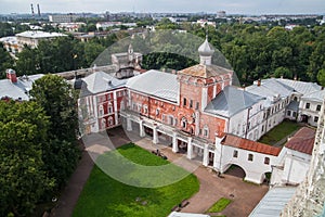 Simonovsky building with the Church of the Nativity of Christ territory of the Vologda Kremlin. Russia