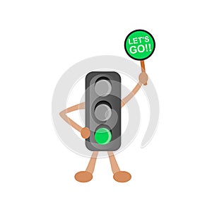 Simpe ilustration of traffic light